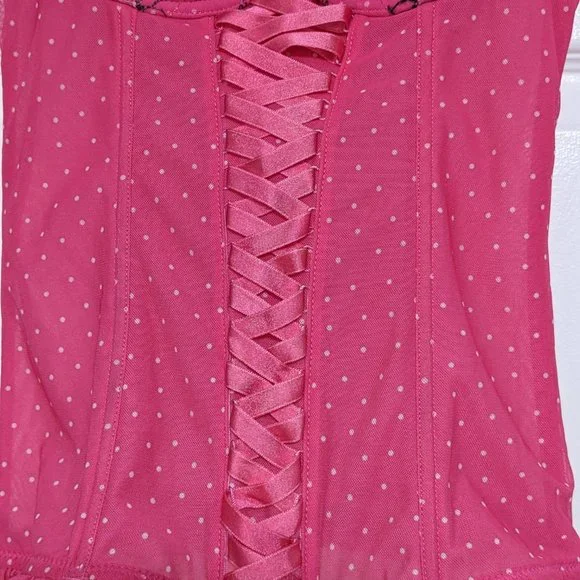 Pink Polka Dot Corset - Picture 4 of 5